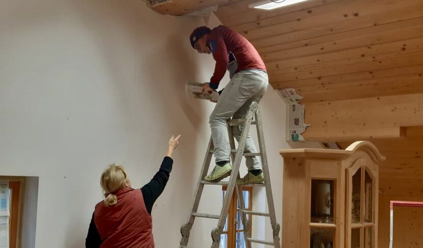 Unser Probenraum erstrahlt wieder in neuem Weiß!