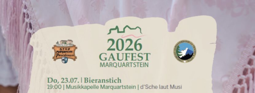 Plakat zum Gaufest 2026 in Marquartstein