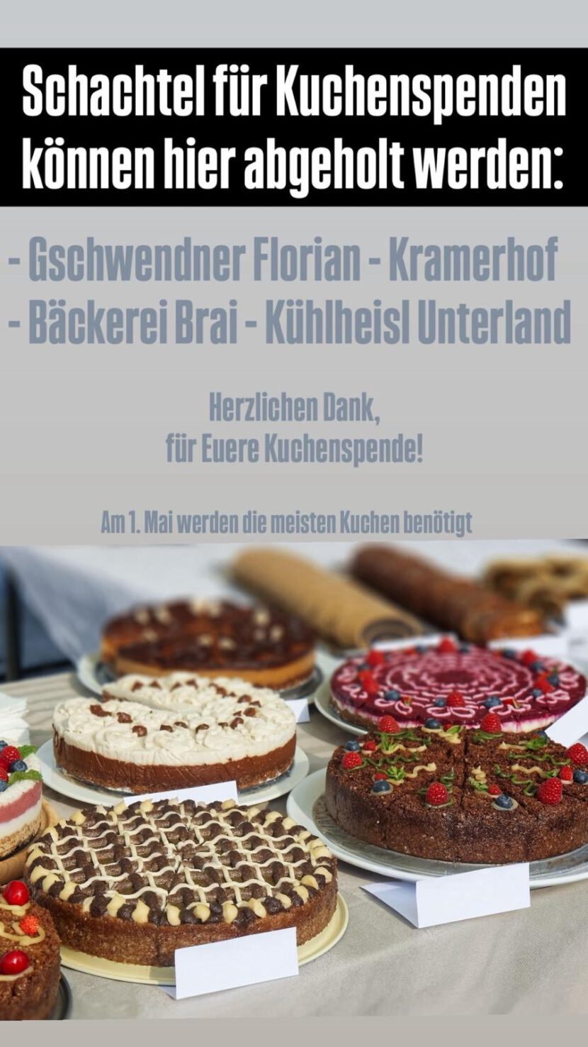 Kuchenspende für die Kühlheisler